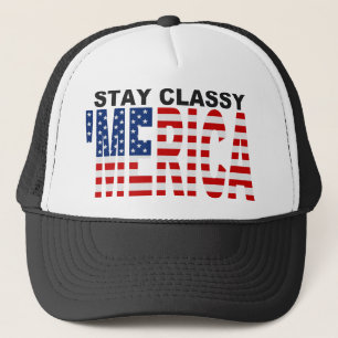 Flott 'MERICA-truckerkeps för stag Truckerkeps