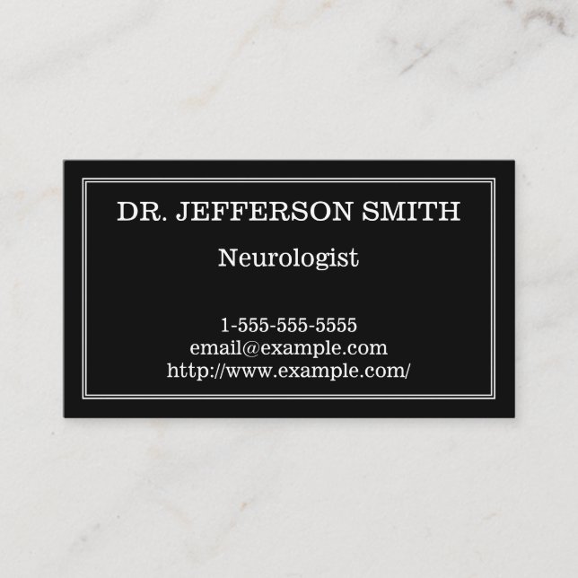 Flott & minsta Neurologistvisitkort Visitkort (Framsida)
