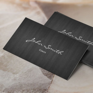 Flott mörk Wood lagledarevisitkort Visitkort