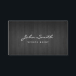 Flott mörk Wood sportagentvisitkort Visitkort<br><div class="desc">Flott mörk Wood sportagentvisitkort.</div>