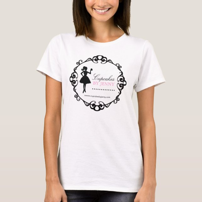 Flott muffinSilhouettebageri T'Shirt Tröja (Framsida)