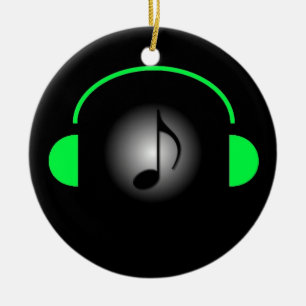 Flott musikprydnad julgransprydnad keramik