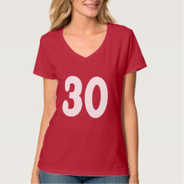 Flott numrera 30 t-shirt
