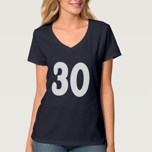 Flott numrera 30 tee (Framsida)
