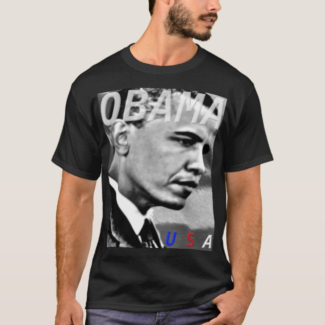 Flott Obama T-tröja T Shirt (Framsida)