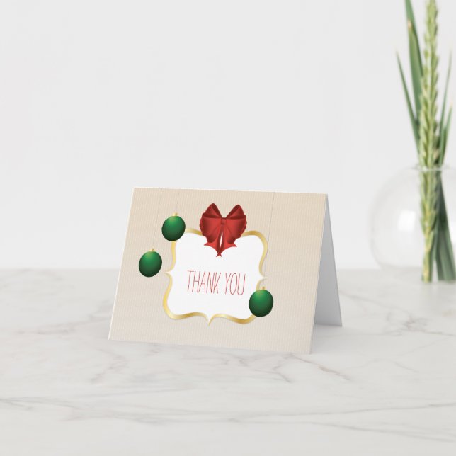 Flott och anpassade görat randig mönstertack tack kort (Framsida)