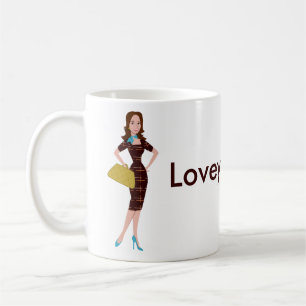 Flott och Snazzy affärskvinna Kaffemugg