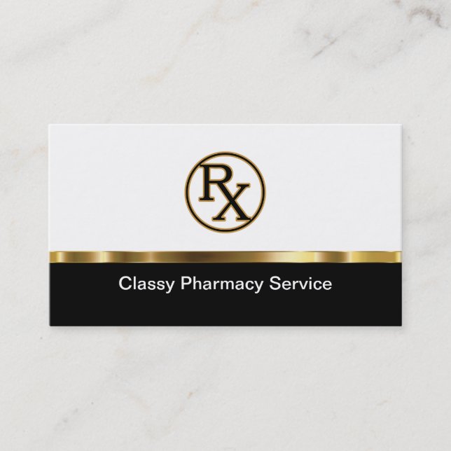 Flott on-line Pharmcy visitkortar Visitkort (Framsida)