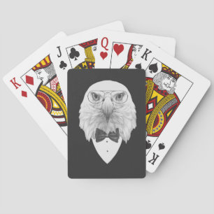 Flott örnporträtt casinokort