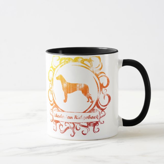 Flott red ut Rhodesian Ridgeback Mugg (Höger)