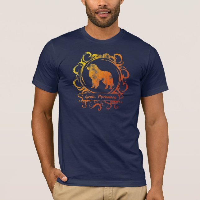 Flott red ut underbara Pyrenees T-shirt (Framsida)