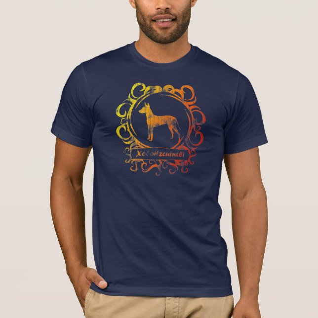 Flott red ut Xoloitzcuintli T-shirt (Framsida)