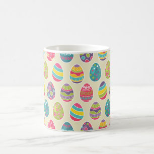 Flott Retro påskäggglad påskdag Kaffemugg
