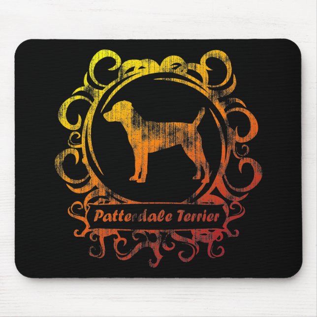 Flott riden ut Patterdale Terrier Musmatta (Framsidan)