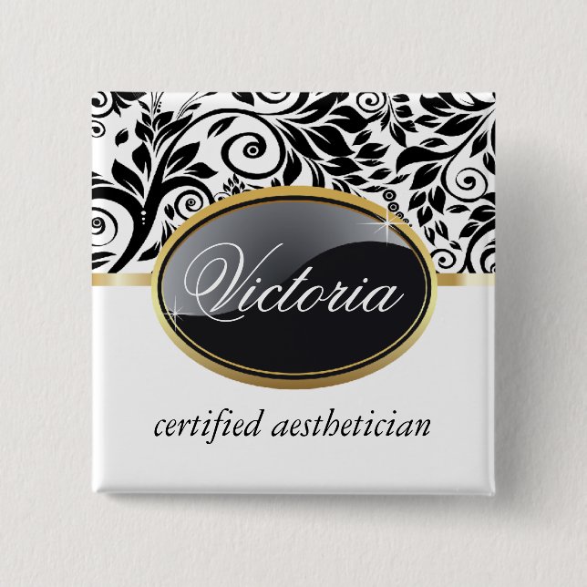 Flott salongnamn bricka knapp (Framsida)