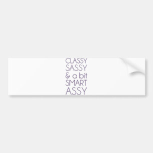 Flott Sassy och a bet den smart assyen Bildekal