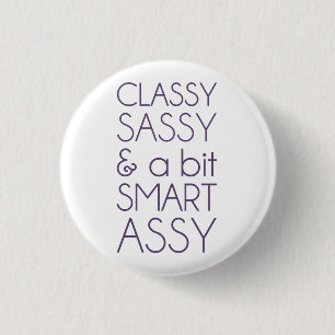 Flott Sassy och a bet den smart assyen Knapp