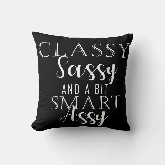 Flott, Sassy och A bet den smart assyen Kudde (Framsida)