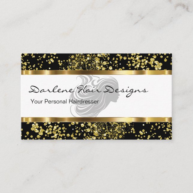 Flott skönhetfrisörvisitkortar visitkort (Framsida)