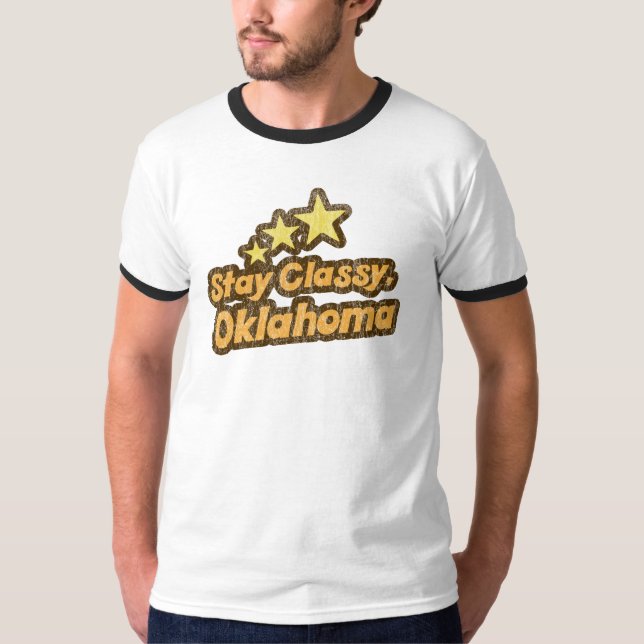 Flott stag, Oklahoma T-shirt (Framsida)