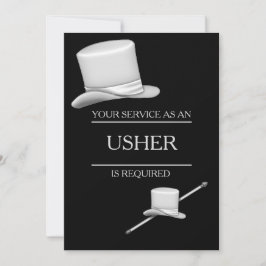 Flott stilfull rättstjänare för silvertop hatring inbjudningar