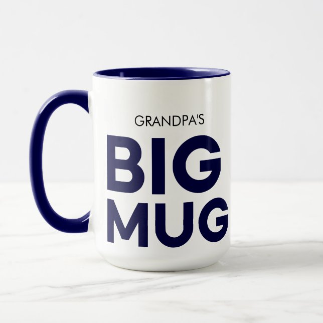 Flott stor mugg | Enorm mugg | Farfars (Vänster)