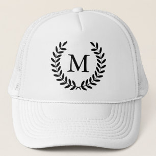 Flott svart lagrar & Monogrambrev Keps