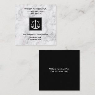 Flott unik advokat Businesscards Fyrkantigt Visitkort