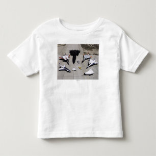 Flotta 1997 för Dryden forskningflygplan på ramp T-shirt
