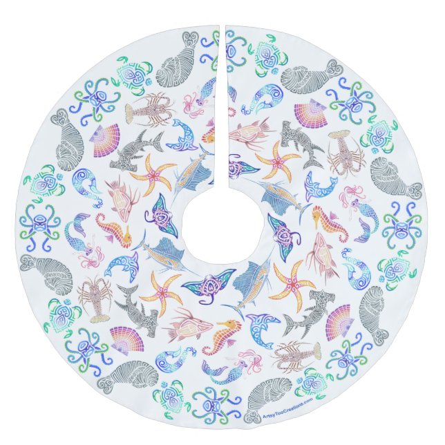 Flotta Julgransmatta Borstad Polyester (Framsidan)