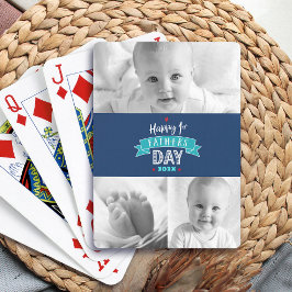 Flottan 3 Foto Lycklig 1:a Far Dagen Modern Coola Casinokort