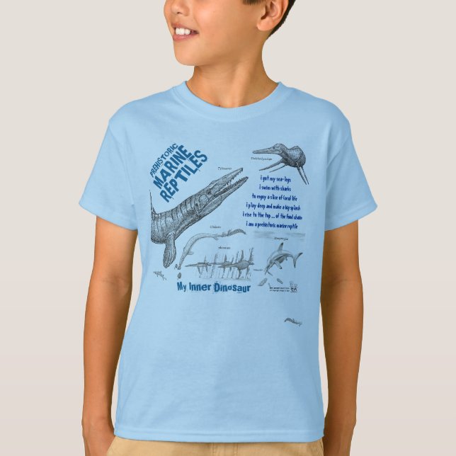 Flottan min inre Dinosaur lurar skjortan Greg Paul T-shirt (Framsida)