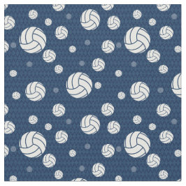 Flottblå Volleyball Chevron Patterned Tyg