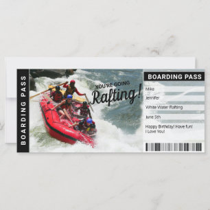 Flottepresentkort för flodresa Boarding Pass