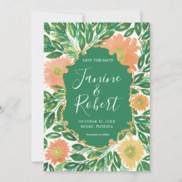 Flottfärgsfärg Spara datumet Inbjudningar