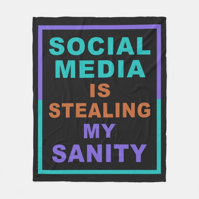 Flottfiltar från Social Media Fleecefilt (Framsidan)