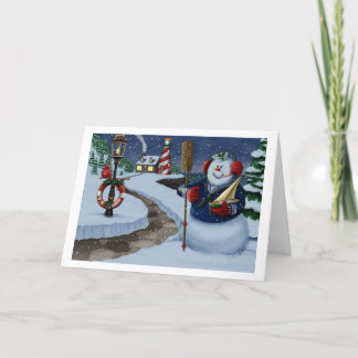 Flottiljmatros Snömannen Julhälsningskort  Helgkort