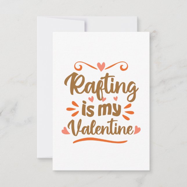 Flottning är min Valentin Roligt Alla hjärtans dag Kort (Framsida)