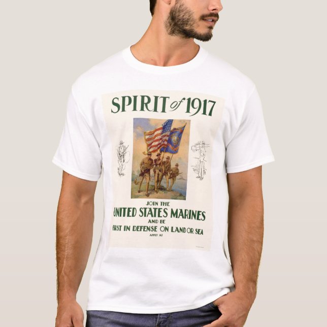 Flottor - ande av 1917 t shirt (Framsida)