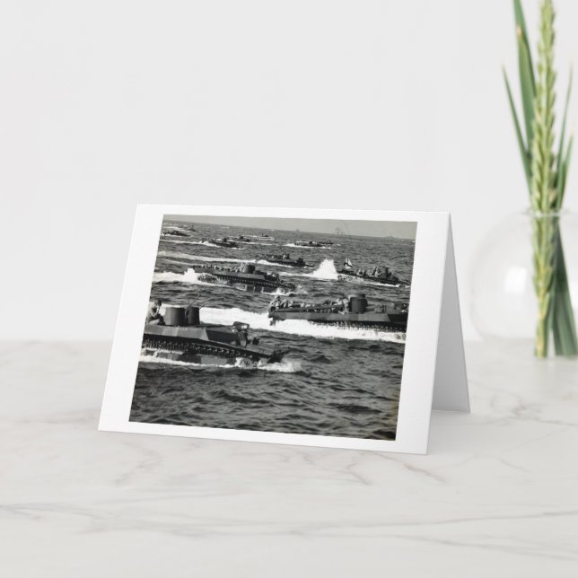 Flottor för WWII US invaderar Iwo Jima Kort (Framsida)