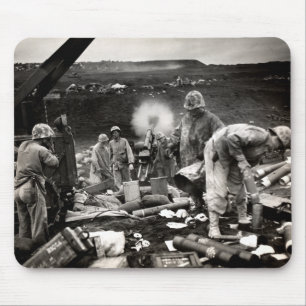 Flottor för WWII US på Iwo Jima Musmatta