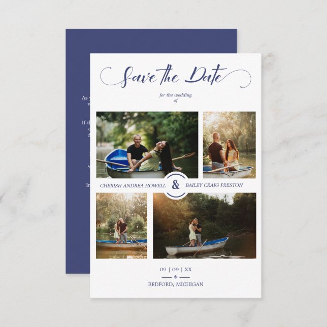 Flottor med 4 Anpassningsbar minimalistfälla Bröll (Fram/baksida)