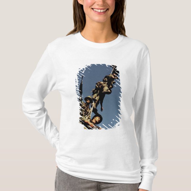 Flottor på en SPIE-RIGG. en repapparat som ska Tee Shirt (Framsida)