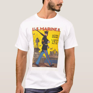Flottor - tjänste- aktiv - land, hav, luft tee shirt