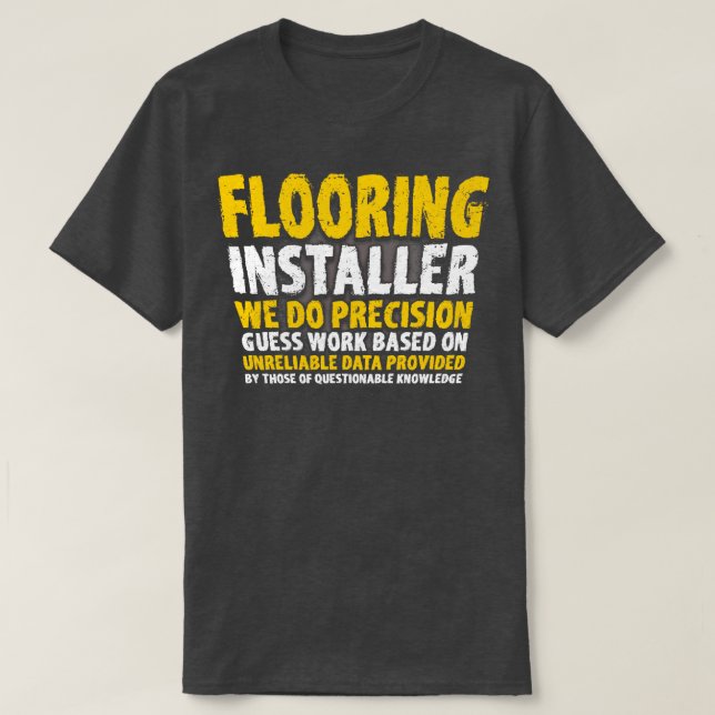 Flottörinstallationsprogram för Tiler-golv (golv I T Shirt (Design framsida)