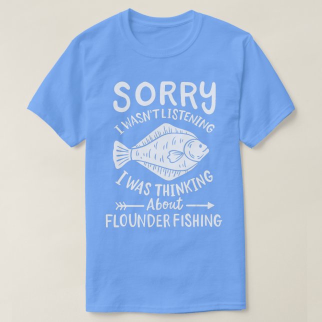 Flounder Fishing Fluke T Shirt (Design framsida)