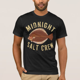 Flounder Gigging Midnight Salt Crew Fishing T Shirt