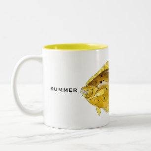 Flounder Mugg Fiske Mugg