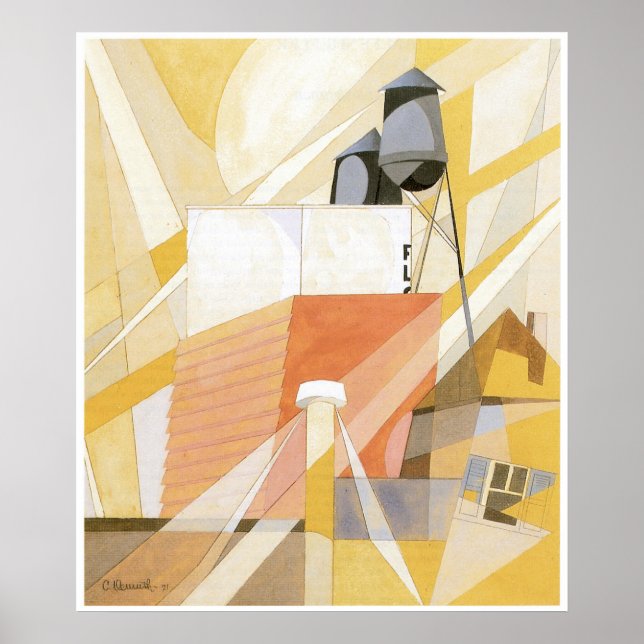 Flour Mill (Factory), Charles Demuth Poster (Framsidan)