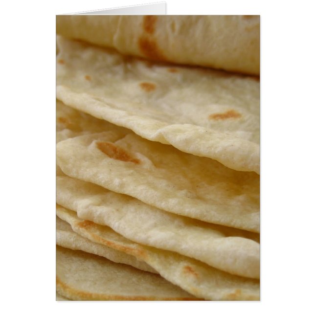 Flour Tortillas Hälsningskort (Framsidan)